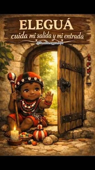 Oración a Eleguá para abrir caminos, protección espiritual y prosperidad.